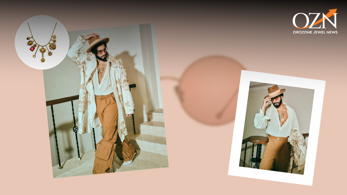 Ranveer Singh in Sabyasachi High Jewellery Necklace and Ring Define Mens Structure
