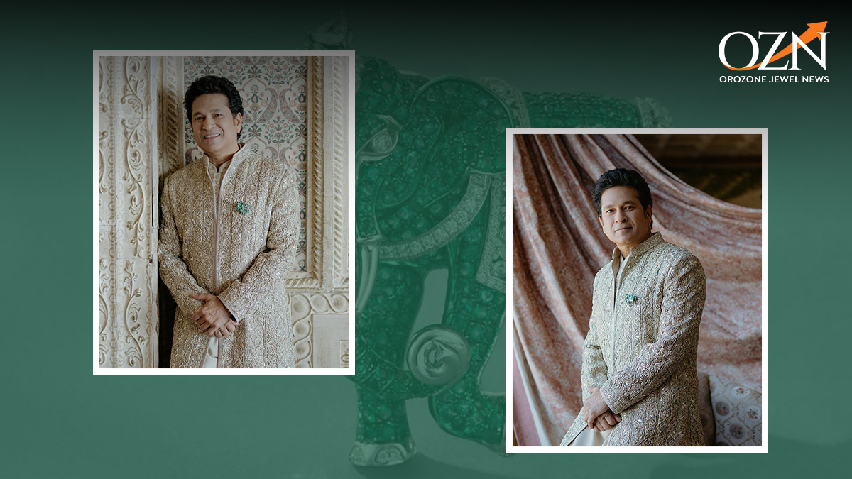 Sachin Tendulkar in Manish Malhotra High Jewellery Brooch Defines Garment Styling