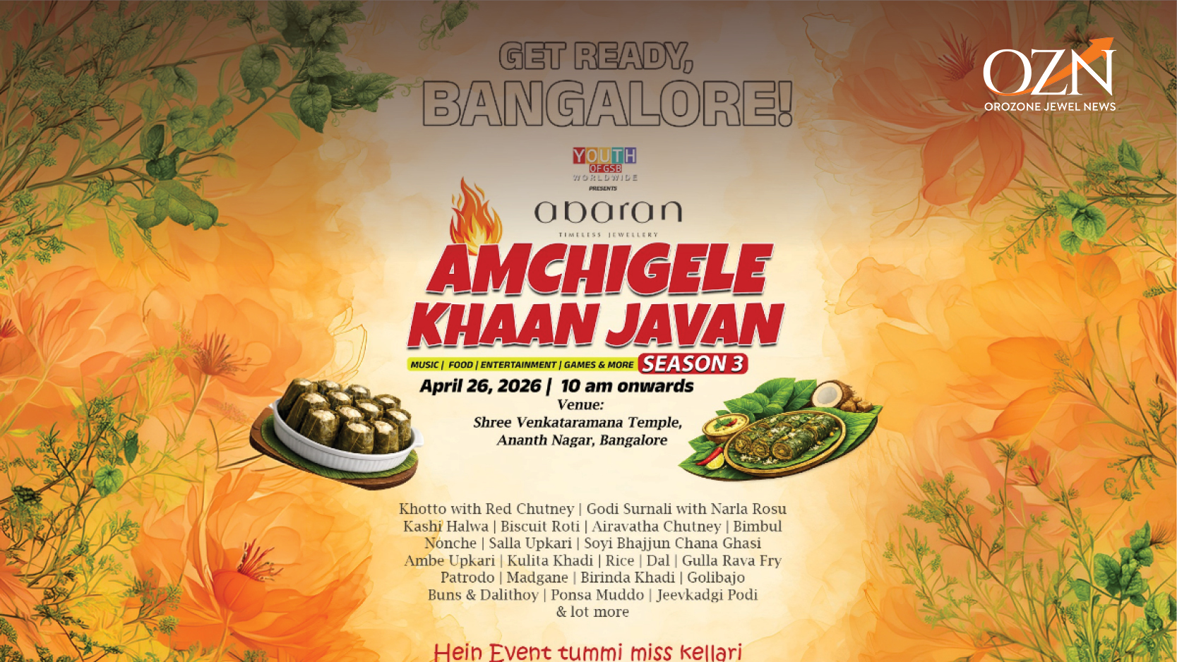 Abaran Timeless Jewellery to Host Amchigele Khaan Javan Season 3 in Bengaluru on April 26