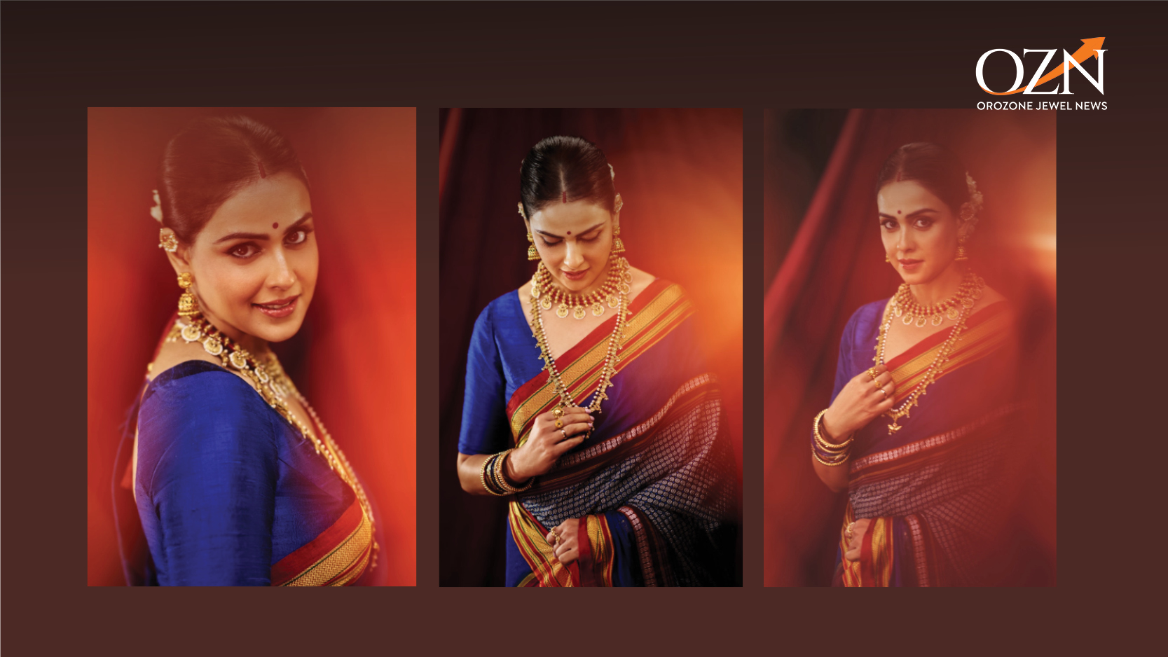 Genelia Deshmukh in Tribe by Amrapali Temple Choker Defines Anchor-Led Heritage Layering