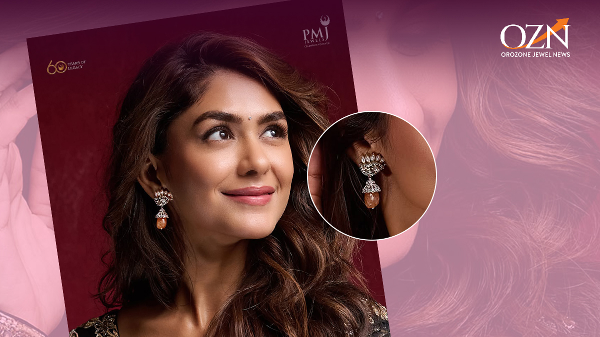 Mrunal Thakur In PMJ Jewels: A Quiet Statement in Elegant Earrings