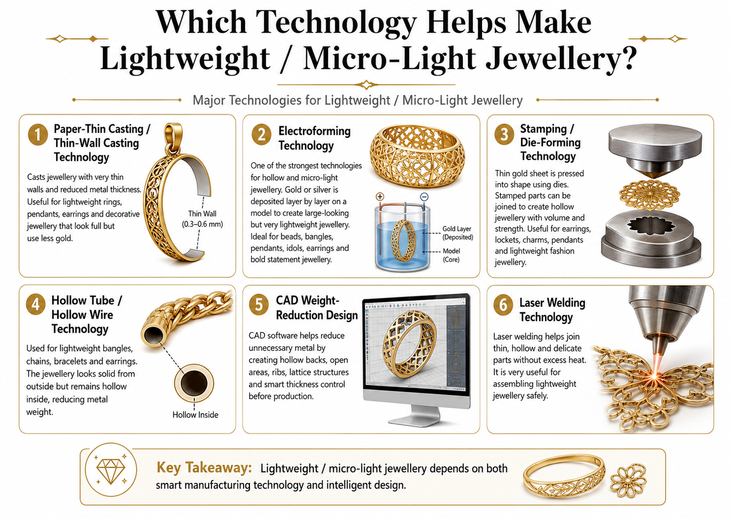 Which Technology Helps Make Lightweight / Micro-Light Jewellery?