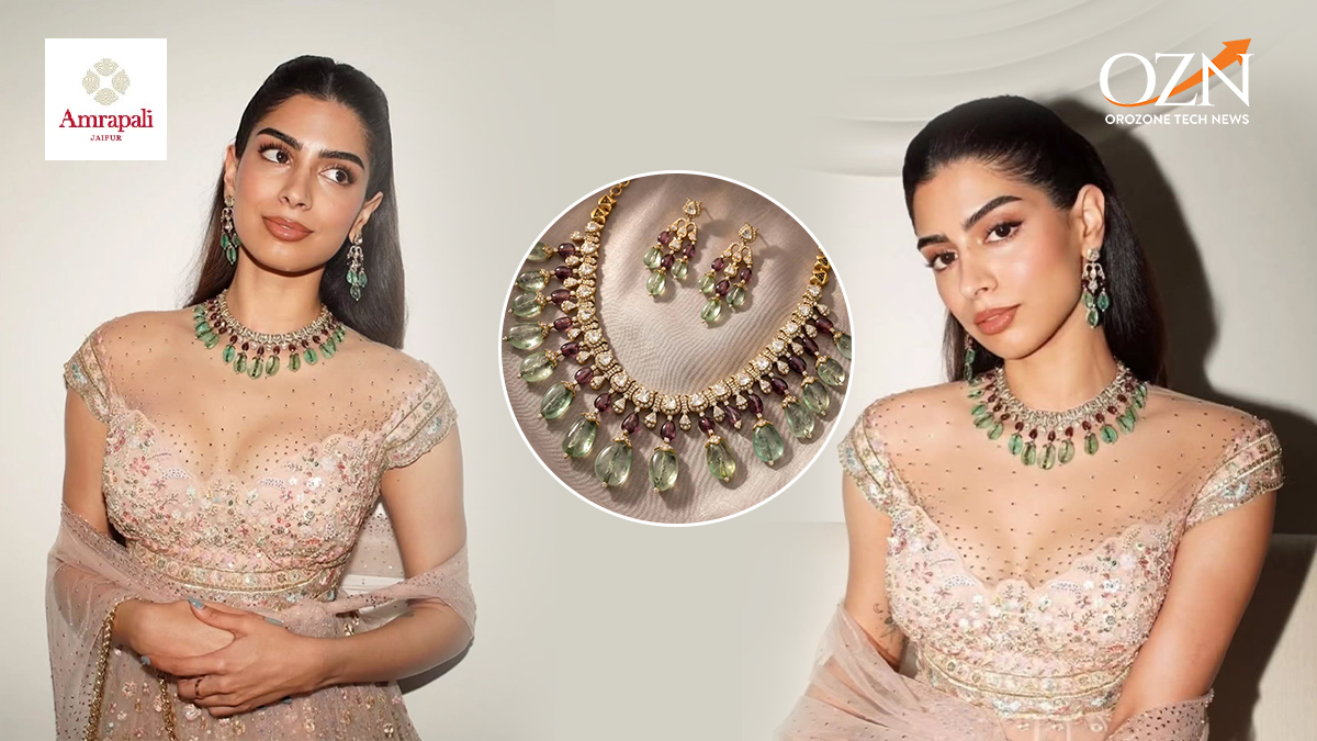 Khushi Kapoor Elevates Pre-Wedding Elegance With Amrapali’s Heritage Polki & Emerald Choker