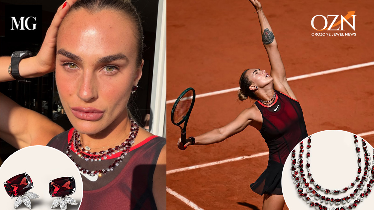Material Good Shines on Court as Aryna Sabalenka Wears Bespoke Diamond Suite