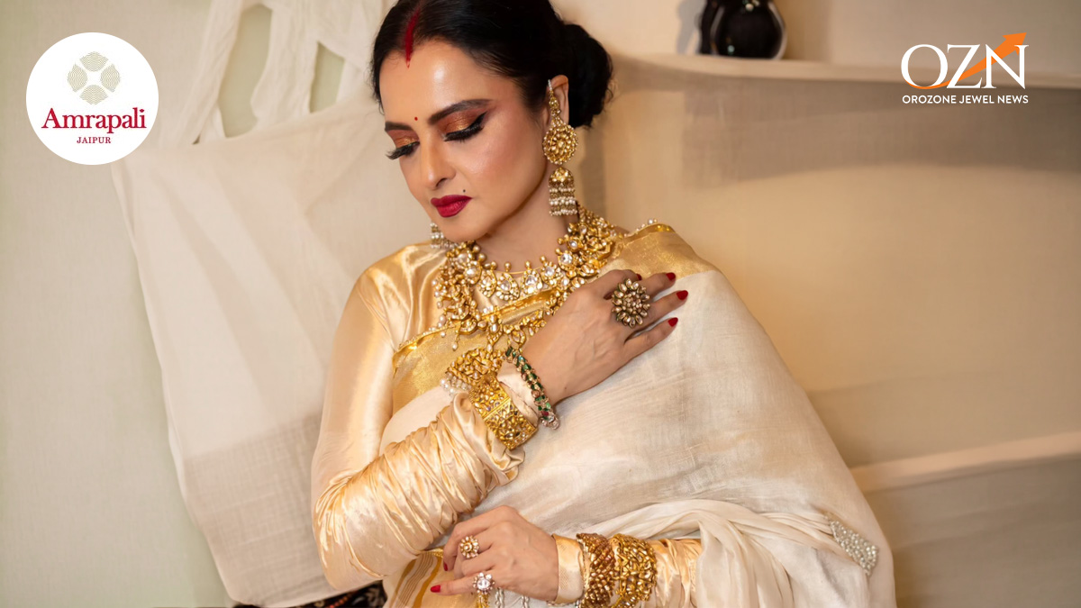 Rekha Shines in Archival Jadau Polki by Amrapali Jewels at ‘Umrao Jaan’ 4K Premiere