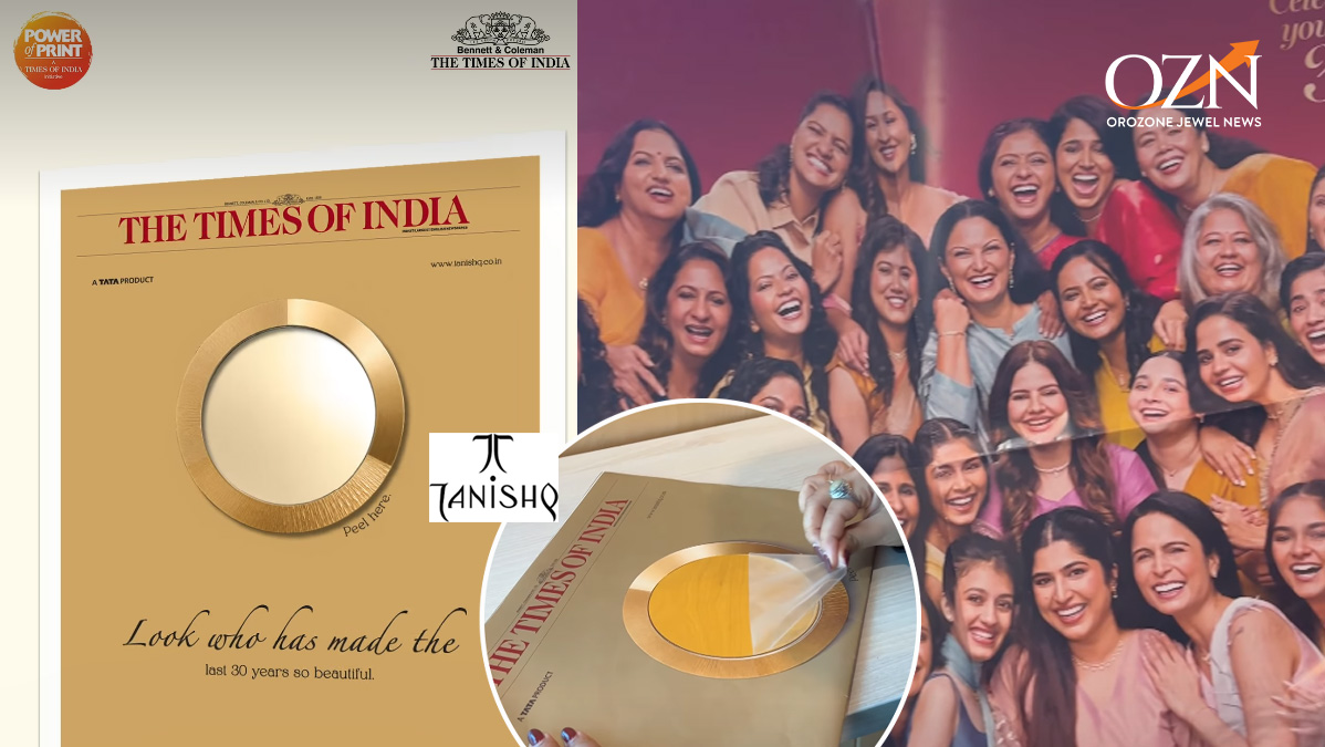 Tanishq Marks 30th Anniversary with Interactive Tribute in The Times of India